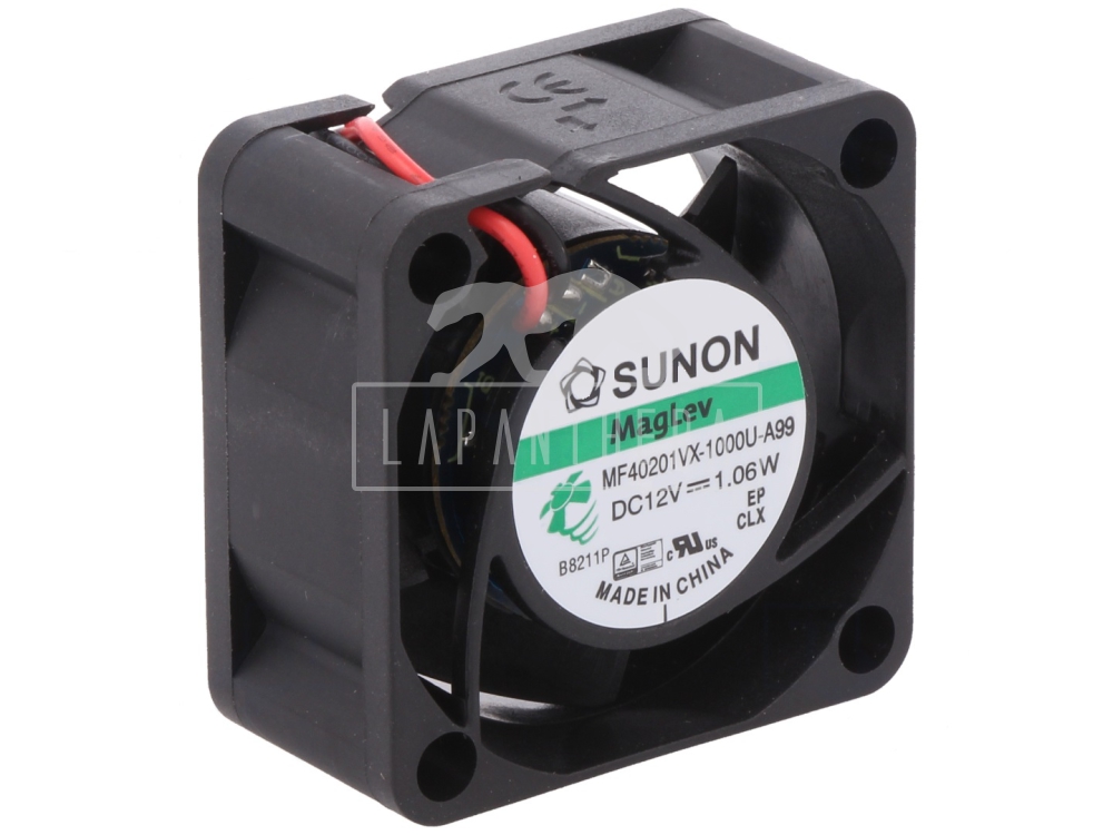 Sunon MF40201VX-1000U-A99 ~ 12VDC; 0.96W; 40x40x20mm