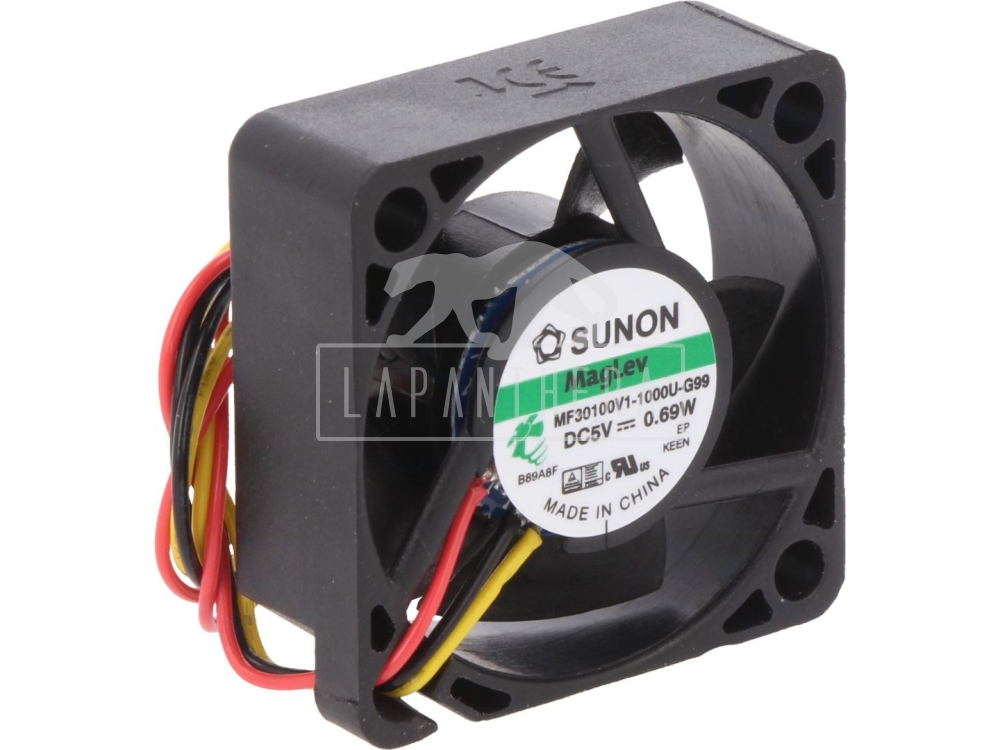Sunon MF30100V1-G99-A ~ 10x30x30mm; 5VDC ~ 3 vezeték